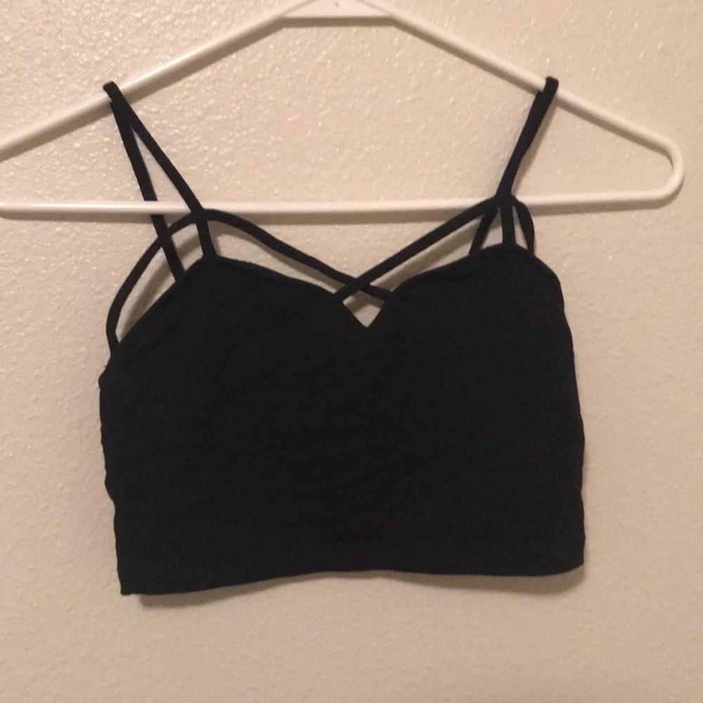 Brandy Melville Criss Cross Bralette Crop Top